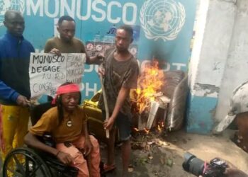 Des manifestants font irruption dans les bureaux de la MONUSCO à Goma.