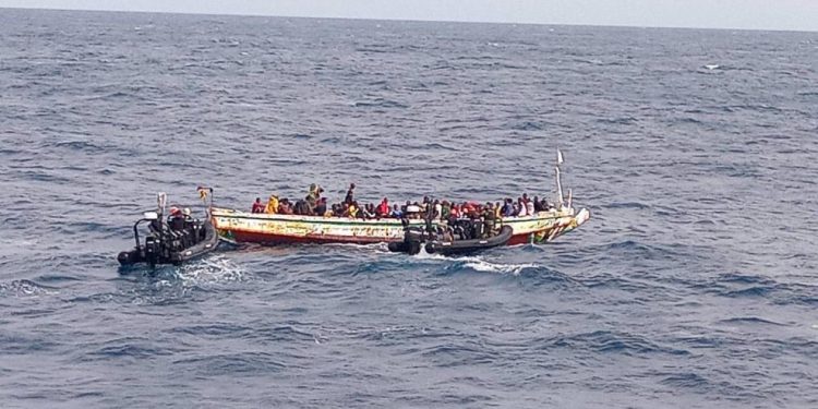 Migration irrégulière : une pirogue de 164 candidats interceptée au large de Djiffer